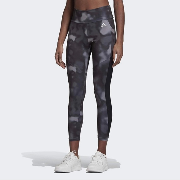 Adidas Women’s Grey and Black Leggings - Picture 3 of 5